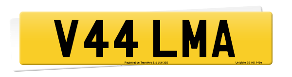 Registration number V44 LMA